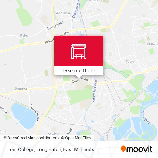 Trent College, Long Eaton map