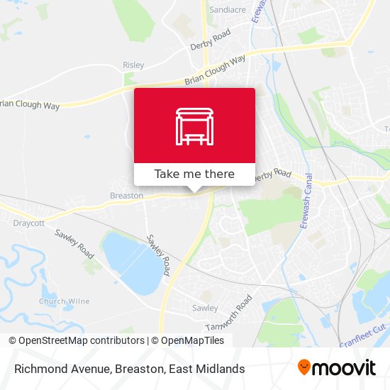 Richmond Avenue, Breaston map