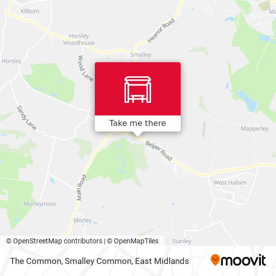 The Common, Smalley Common map