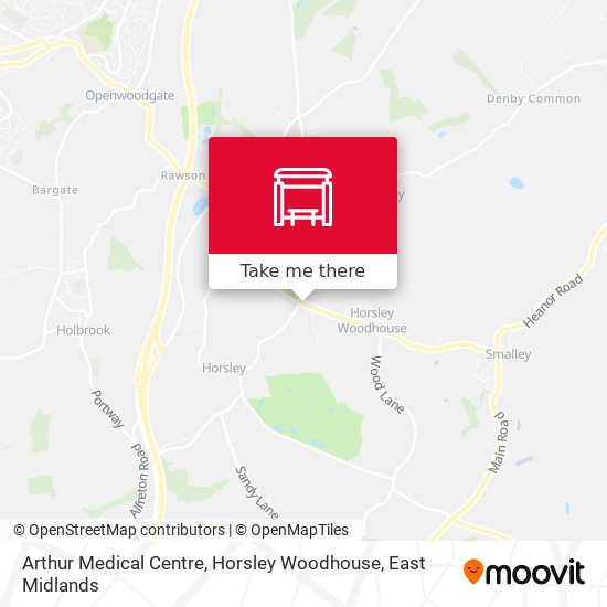 Arthur Medical Centre, Horsley Woodhouse map