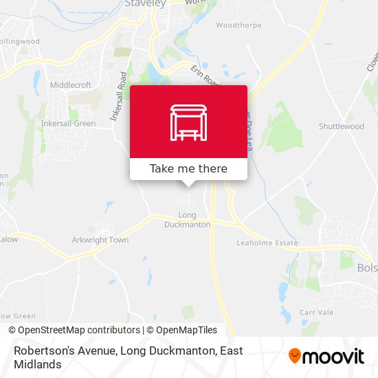 Robertson's Avenue, Long Duckmanton map