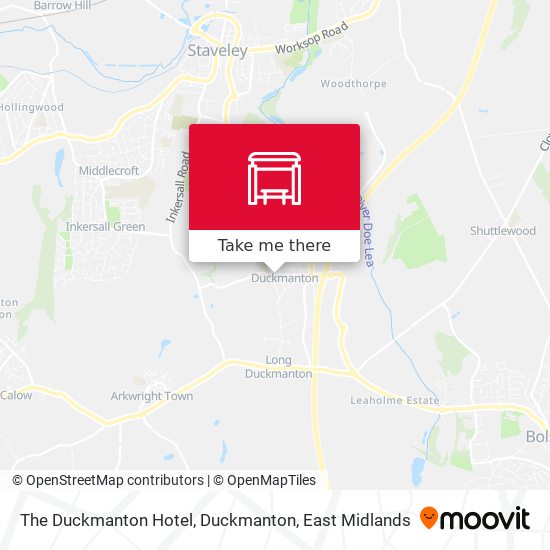 The Duckmanton Hotel, Duckmanton map