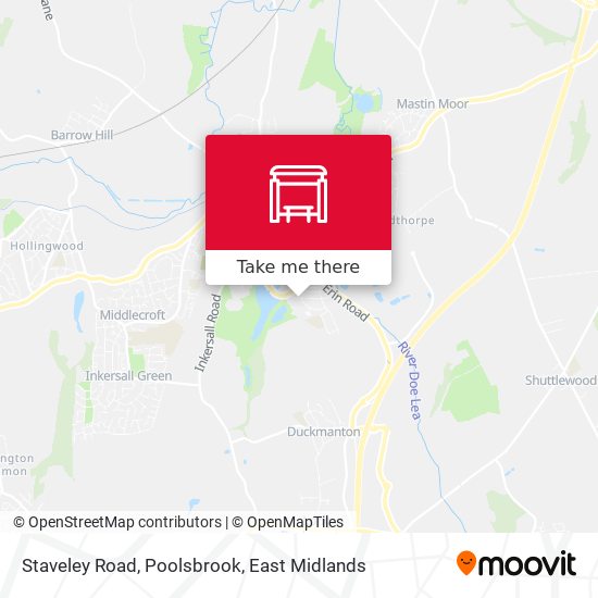 Staveley Road, Poolsbrook map