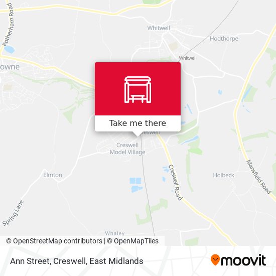 Ann Street, Creswell map