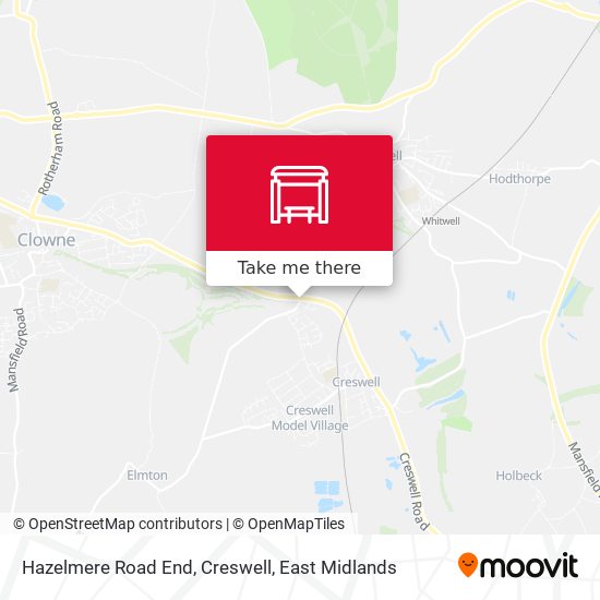 Hazelmere Road End, Creswell map