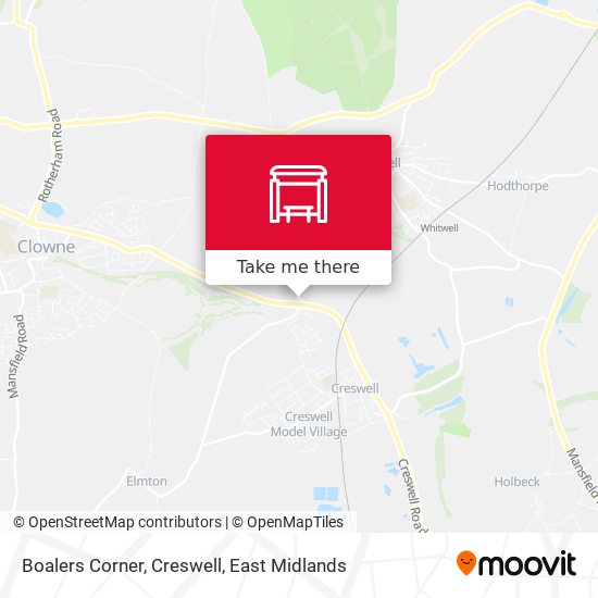 Boalers Corner, Creswell map