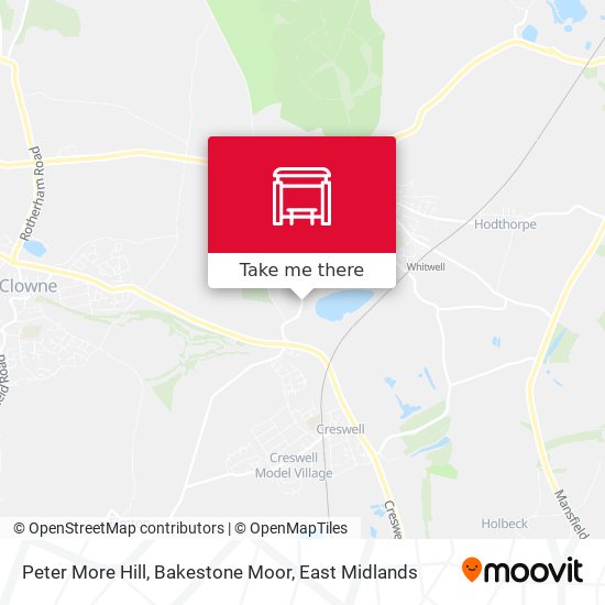 Peter More Hill, Bakestone Moor map