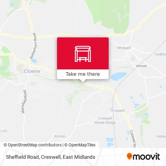 Sheffield Road, Creswell map