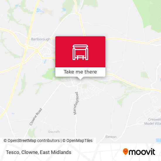 Tesco, Clowne map