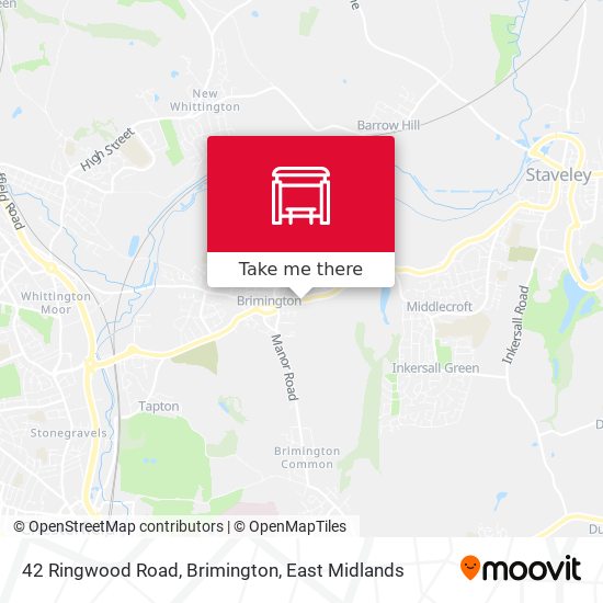 42 Ringwood Road, Brimington map