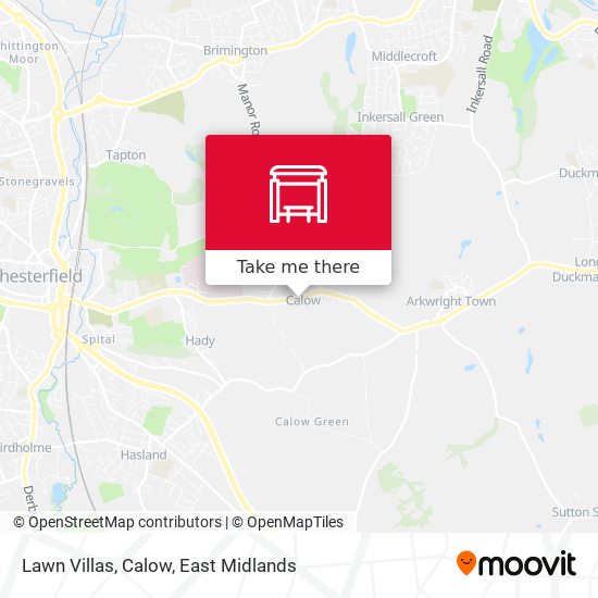 Lawn Villas, Calow map