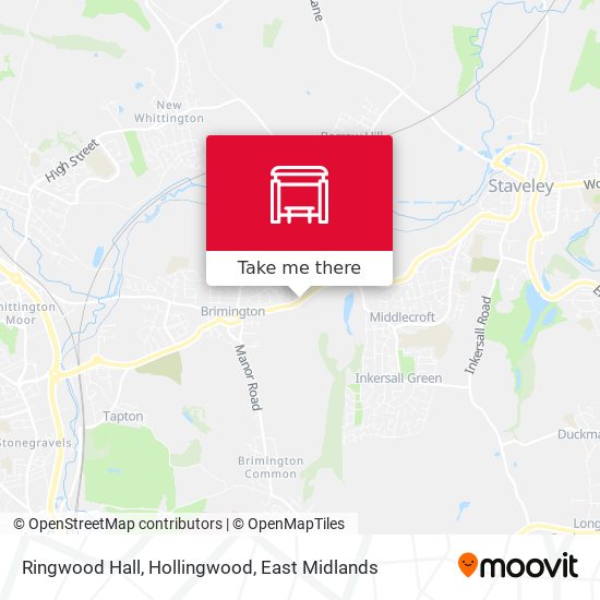 Ringwood Hall, Hollingwood map