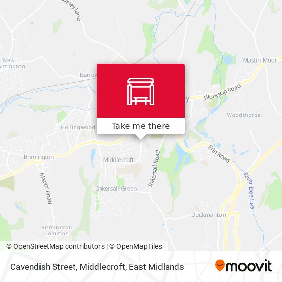 Cavendish Street, Middlecroft map