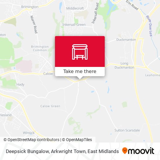 Deepsick Bungalow, Arkwright Town map