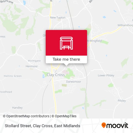 Stollard Street, Clay Cross map