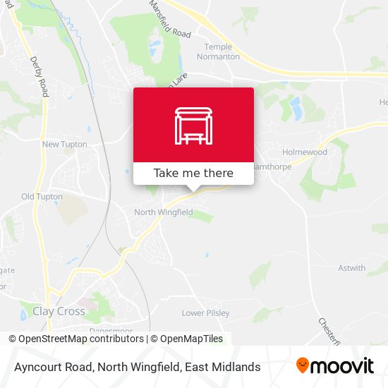 Ayncourt Road, North Wingfield map