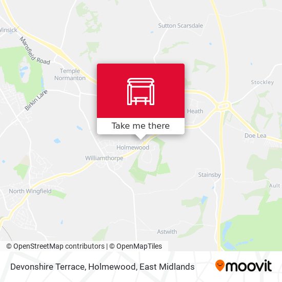 Devonshire Terrace, Holmewood map