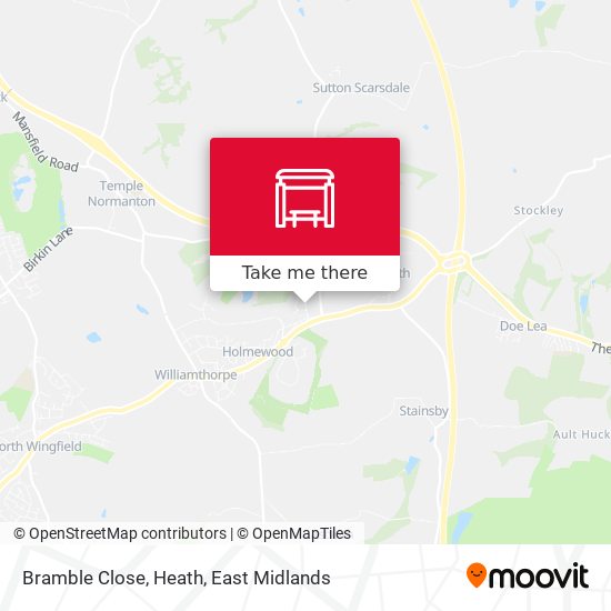 Bramble Close, Heath map