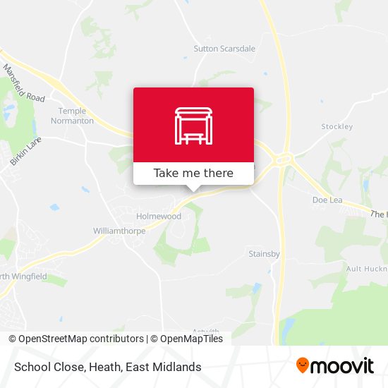 School Close, Heath map