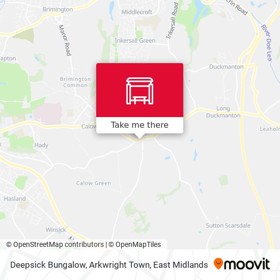 Deepsick Bungalow, Arkwright Town map