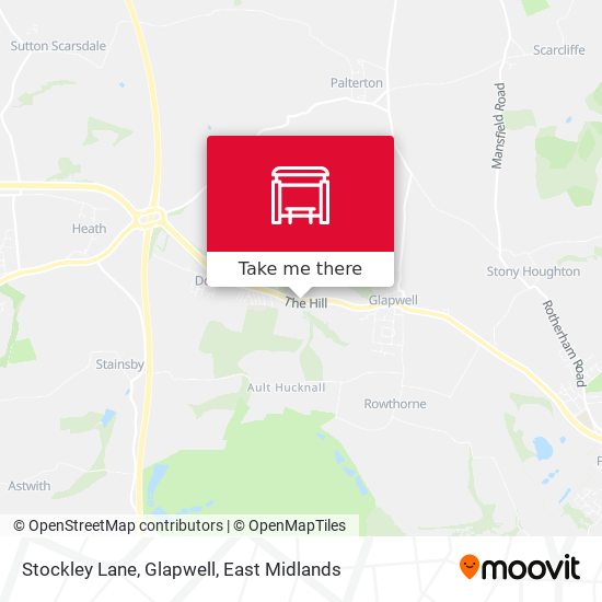 Stockley Lane, Glapwell map