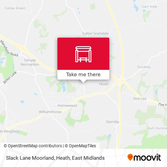 Slack Lane Moorland, Heath map