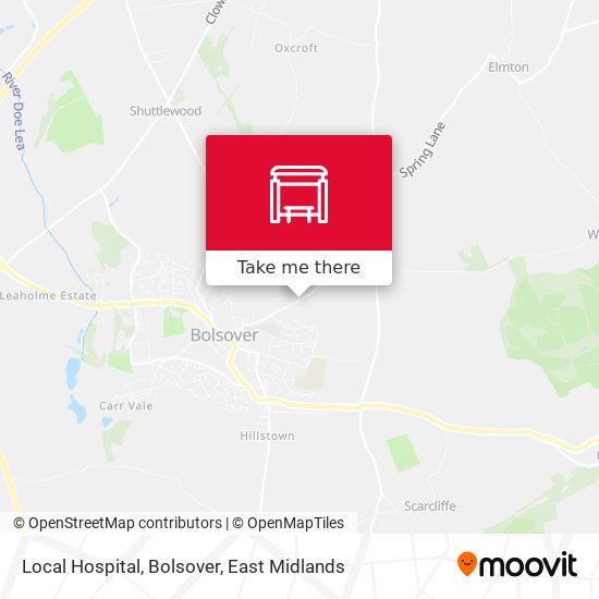 Local Hospital, Bolsover map
