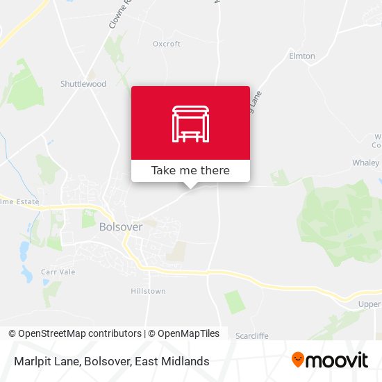 Marlpit Lane, Bolsover map