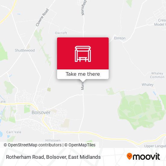 Rotherham Road, Bolsover map