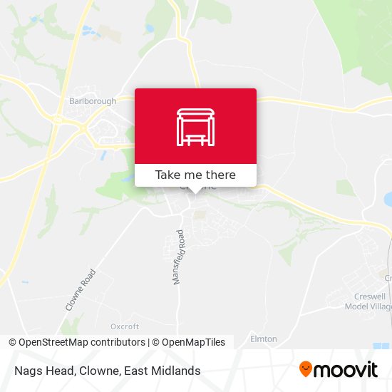 Nags Head, Clowne map