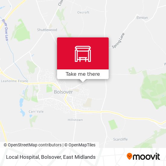 Local Hospital, Bolsover map