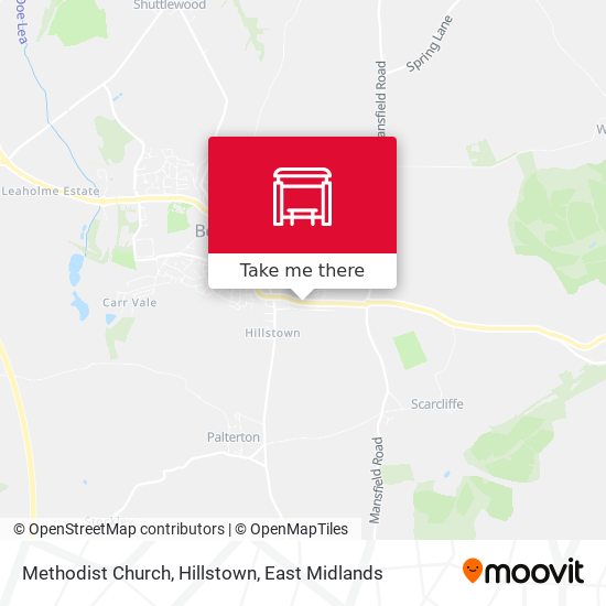 Methodist Church, Hillstown map