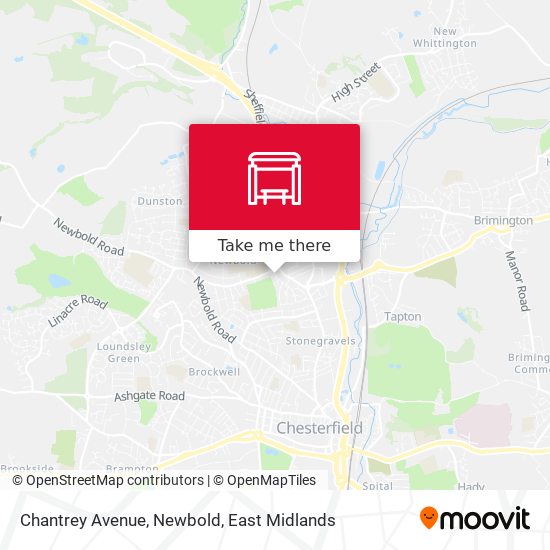 Chantrey Avenue, Newbold map