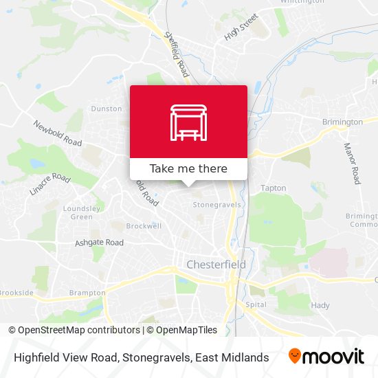 Highfield View Road, Stonegravels map