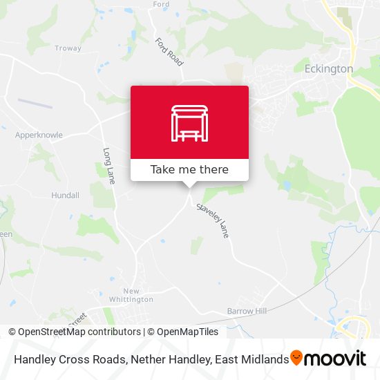 Handley Cross Roads, Nether Handley map