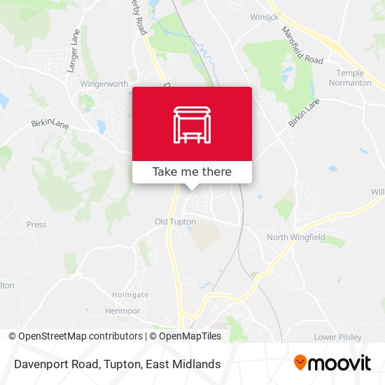 Davenport Road, Tupton map
