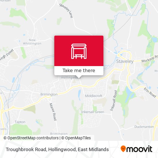 Troughbrook Road, Hollingwood map
