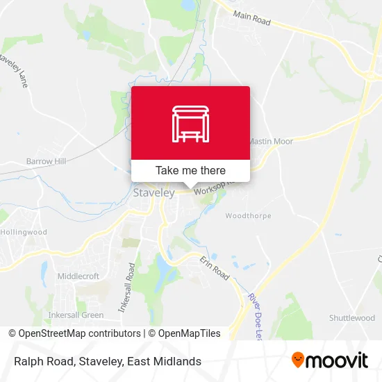 Ralph Road, Staveley map