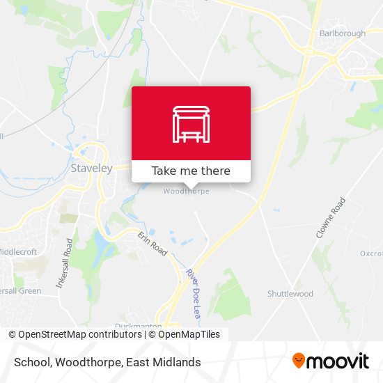 School, Woodthorpe map