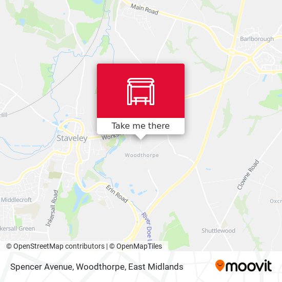 Spencer Avenue, Woodthorpe map