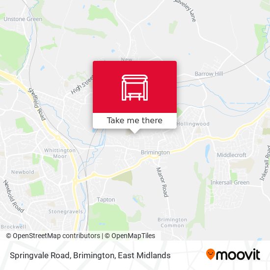 Springvale Road, Brimington map