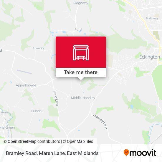 Bramley Road, Marsh Lane map