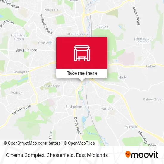 Cinema Complex, Chesterfield map
