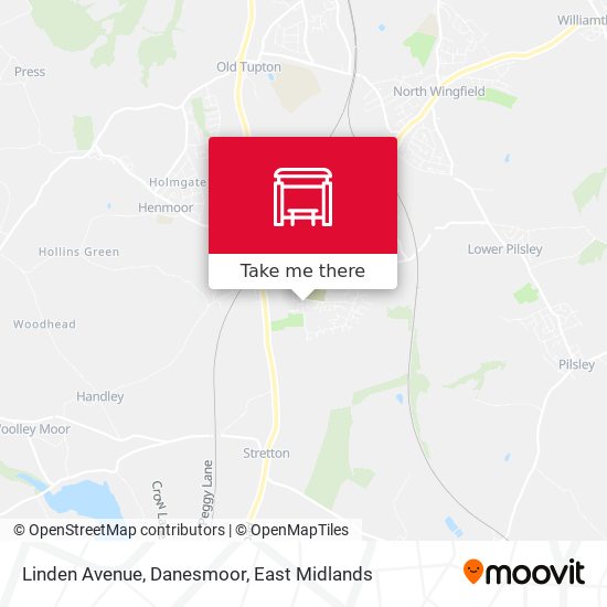 Linden Avenue, Danesmoor map