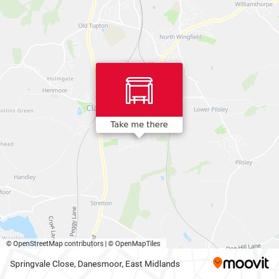 Springvale Close, Danesmoor map