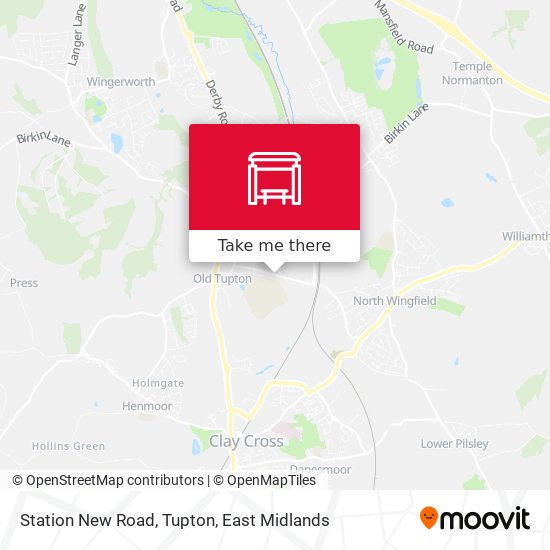 Station New Road, Tupton map