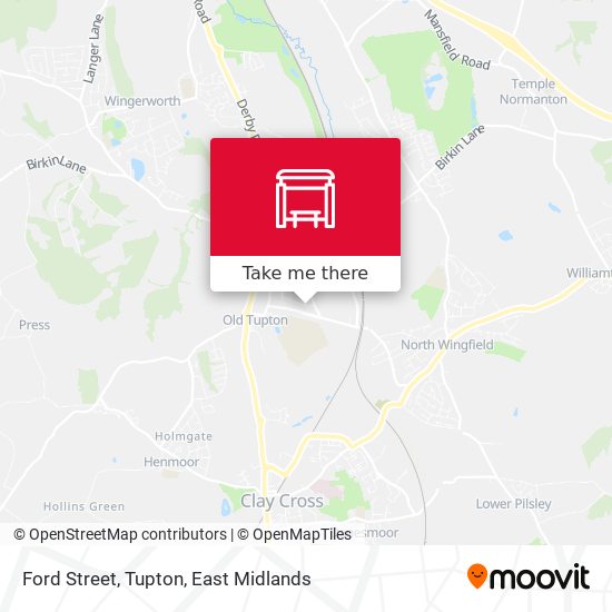 Ford Street, Tupton map