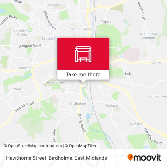 Hawthorne Street, Birdholme map