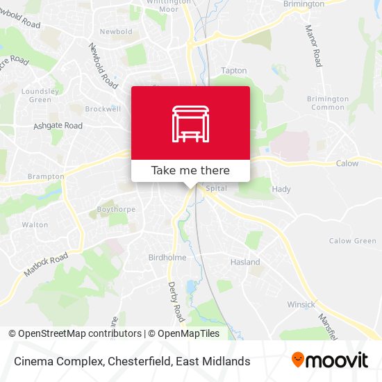 Cinema Complex, Chesterfield map