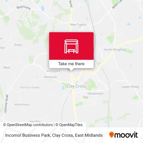 Incomol Business Park, Clay Cross map